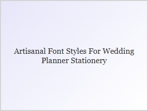 Artisanal Calligraphy for Wedding Invitations
